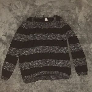 Striped sweater.